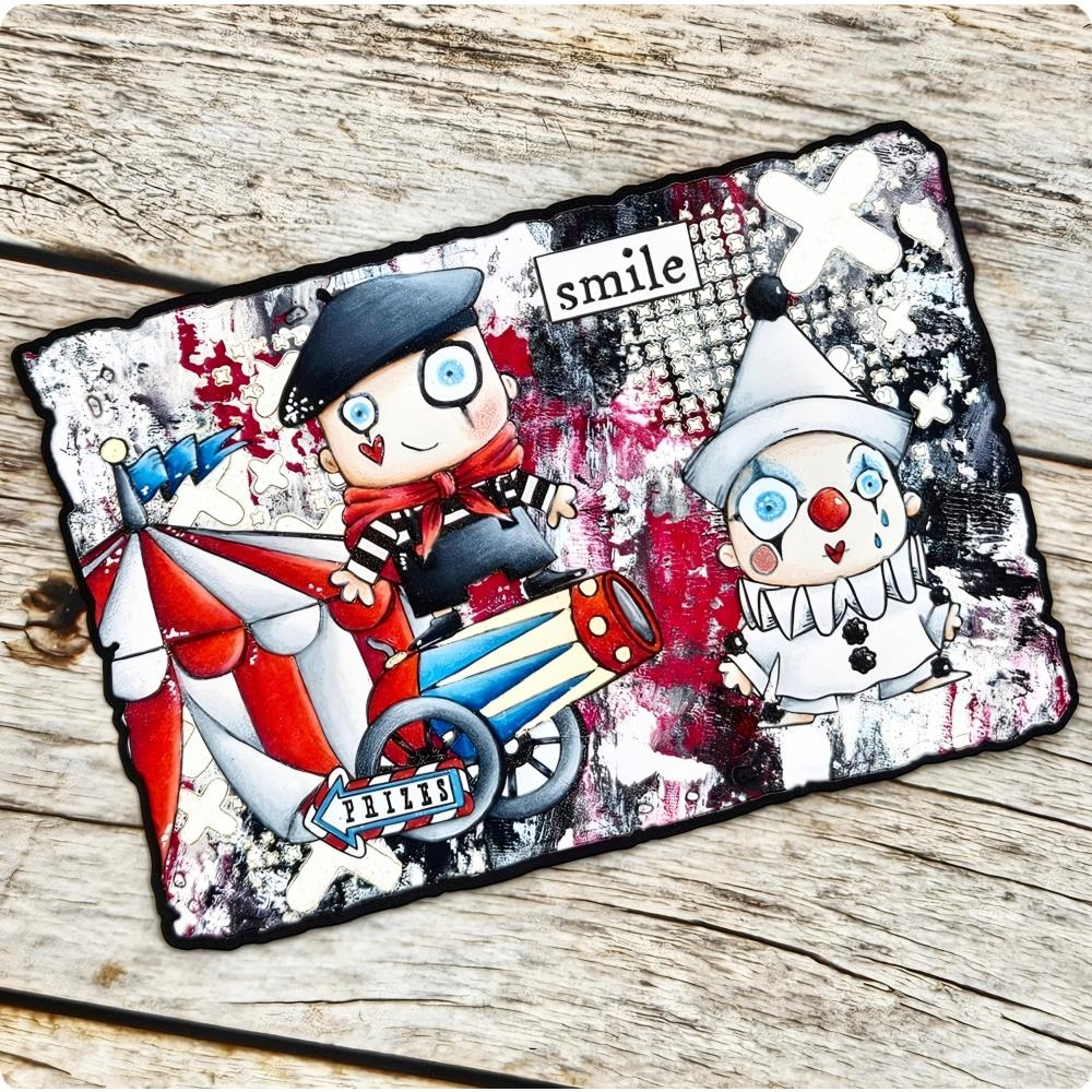 Pierrot and Mime A7 Stamp Set No. 1210