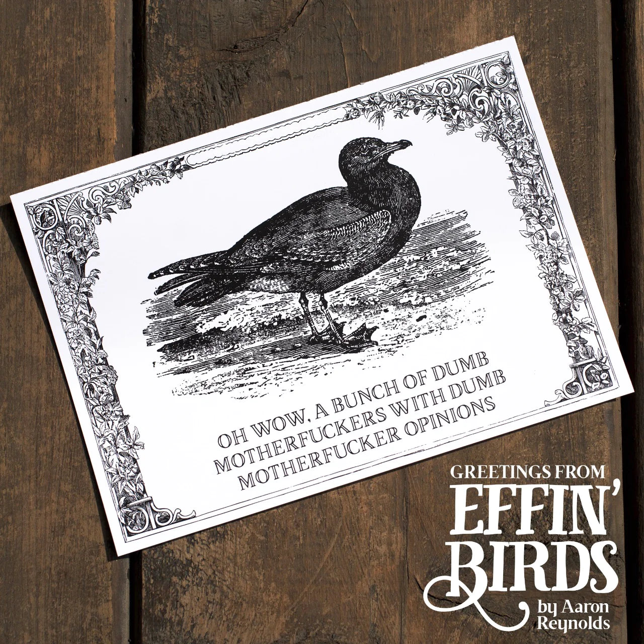 Greetings from Effin' Birds Notecard Set