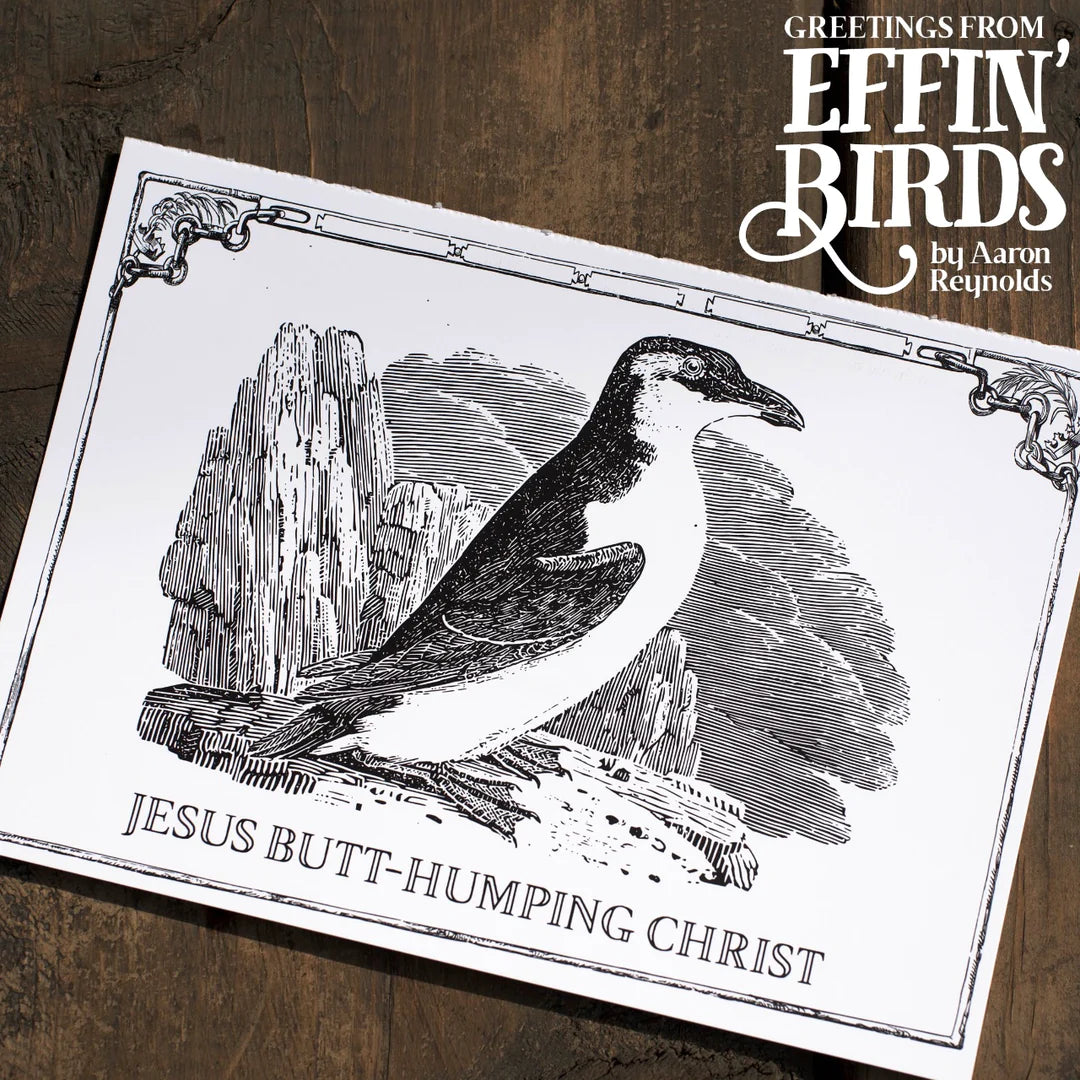 Greetings from Effin' Birds Notecard Set