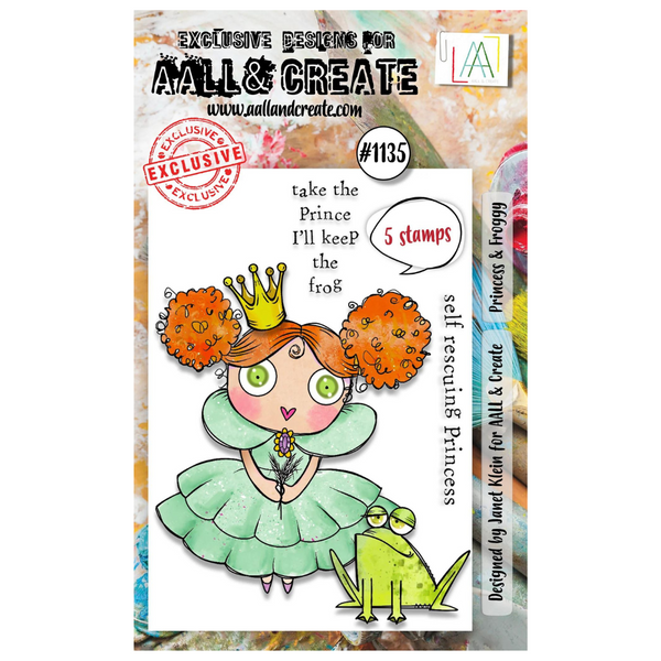 Princess & Froggy A7 Clear Stamp Set No. 1135