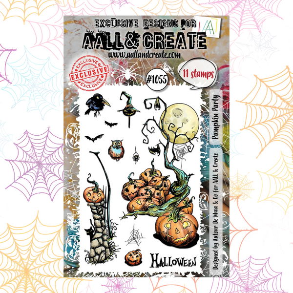 Pumpkin Party A6 Clear Stamp Set No. 1055 | Halloween