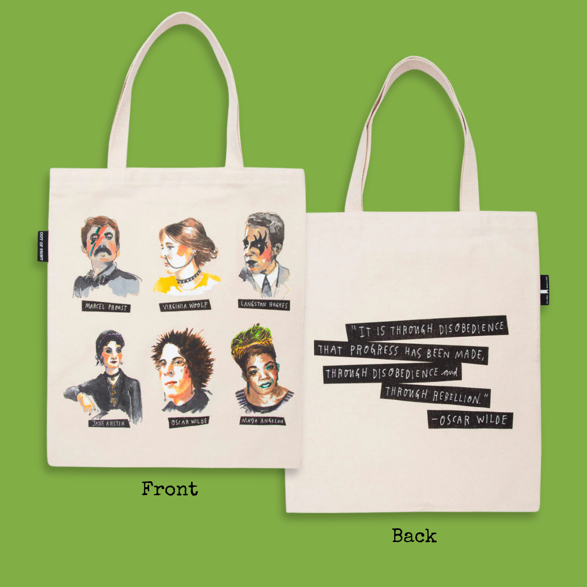 Punk Rock Authors Canvas Tote Bag