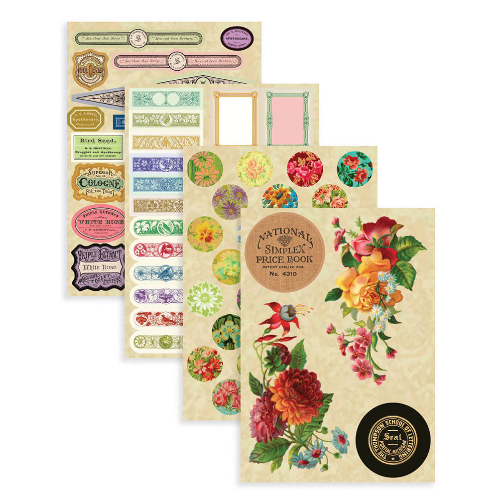 Stationer's Boutique Sticker Pad | Flea Market Finds by Cathe Holden