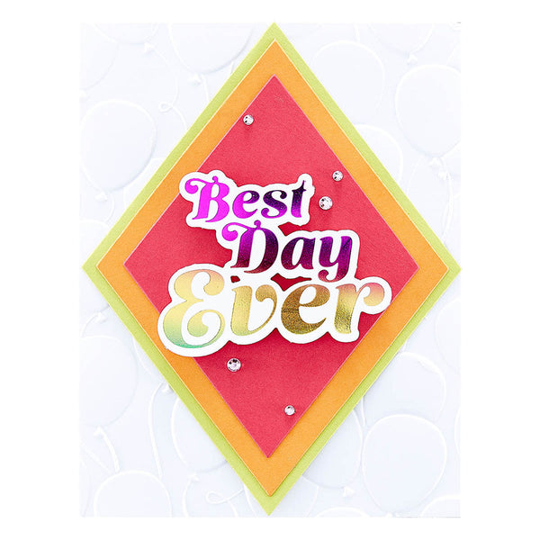 Glimmering Best Day Hot Foil Plate {Glimmer} | It's My Party Collection