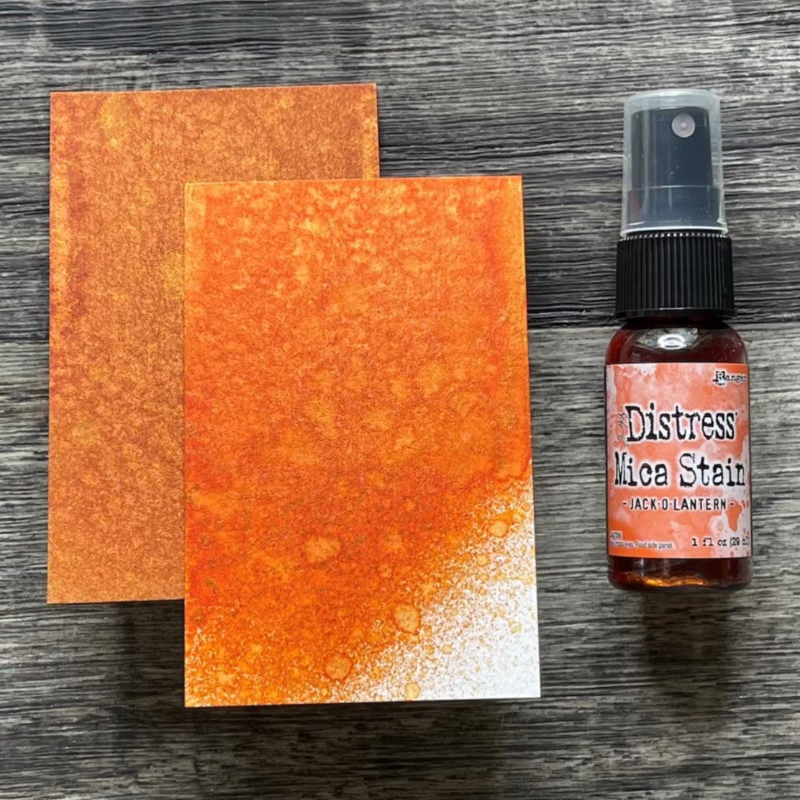 Jack-o-Lantern Mica Stain {Halloween} | Tim Holtz