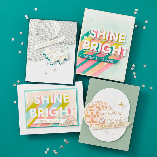 Shine Background Glimmer Hot Foil Plate & Die Set