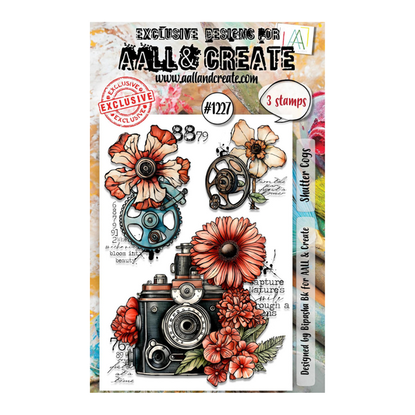 Shutter Cogs A6 Stamp Set No. 1227 | Steampunk Essentials