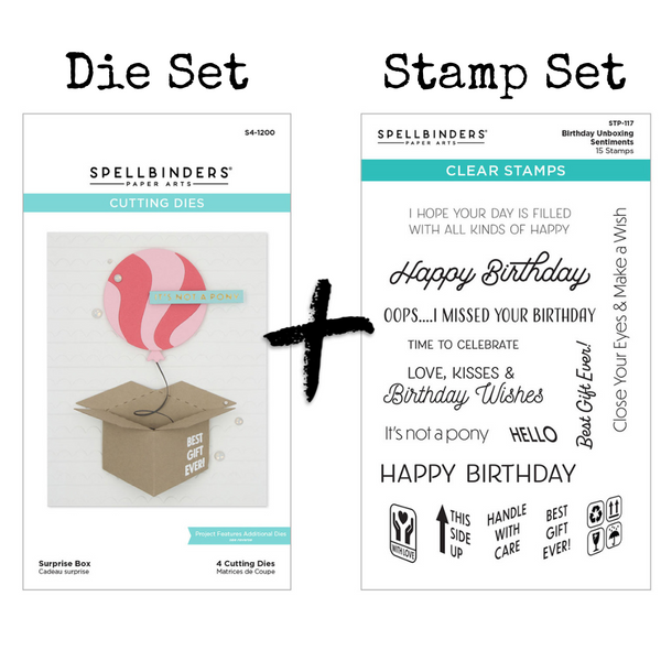 Birthday Unboxing Die + Stamp Set | Birthday Celebrations Collection