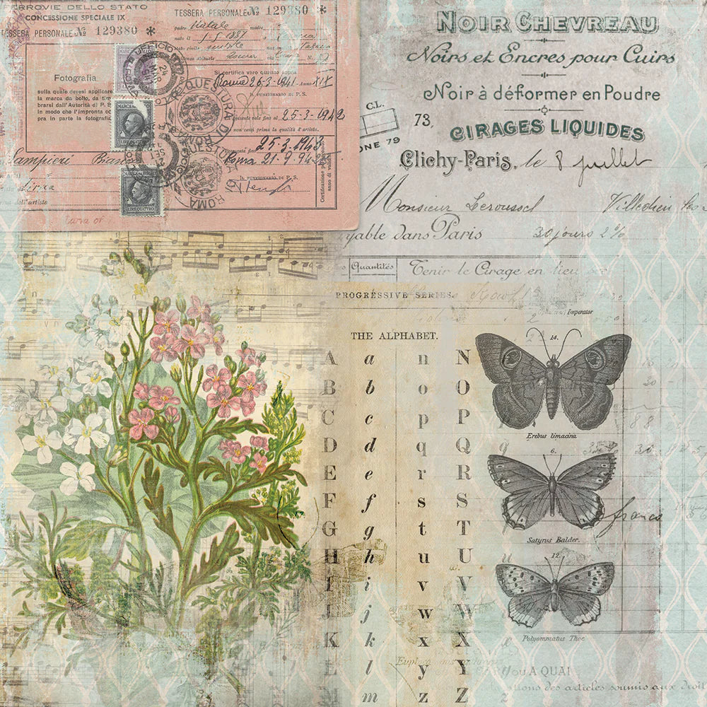 Wallflower 8x8 Paper Stash | Tim Holtz Vault Release