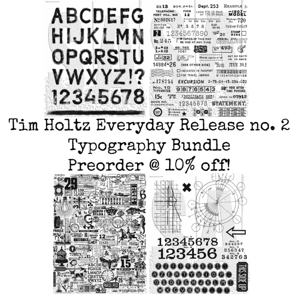 Tim Holtz 2024 Everyday Release No. 2 | Typography Bundle