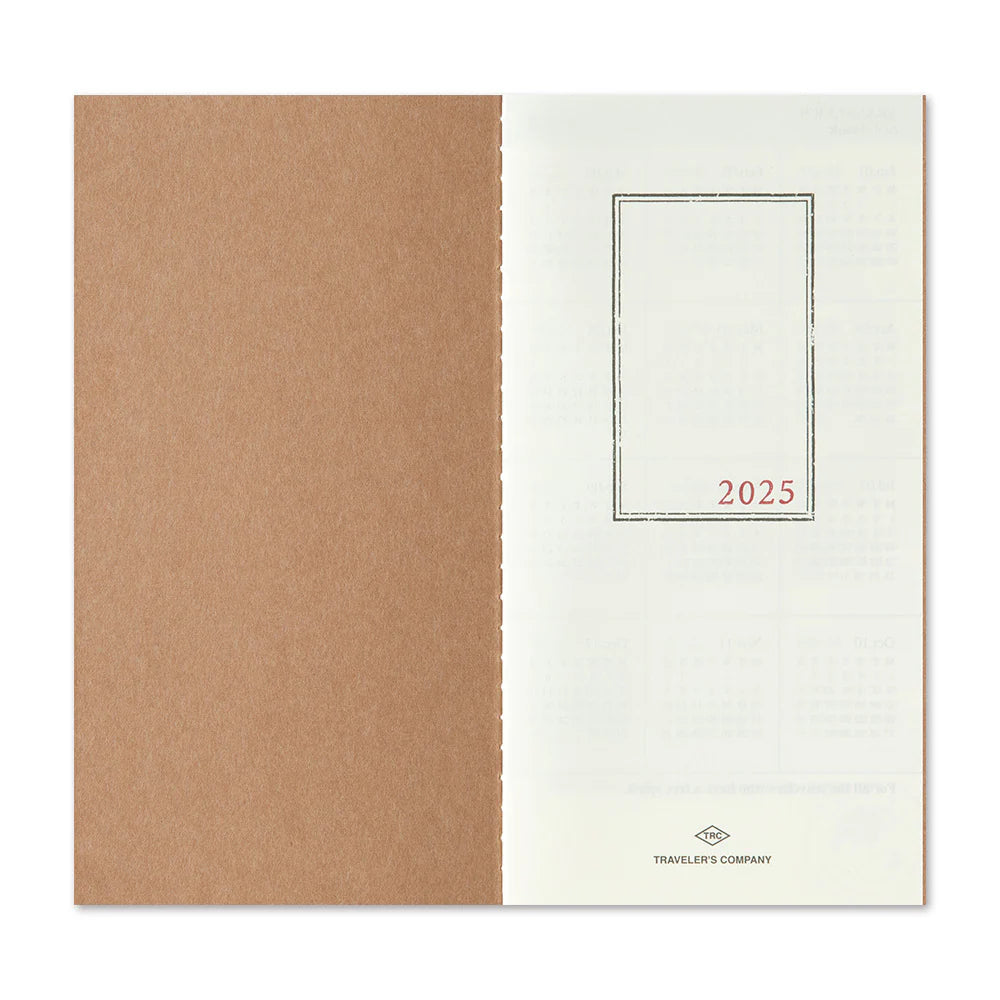 Dated 2025 Monthly Regular-Size {Limited Edition} | Traveler's Notebook