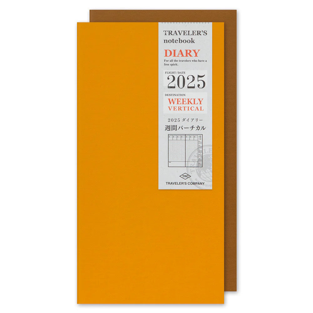 Dated Weekly Vertical 2025 Regular-Size {Limited Edition} | Traveler's Notebook {clearance}