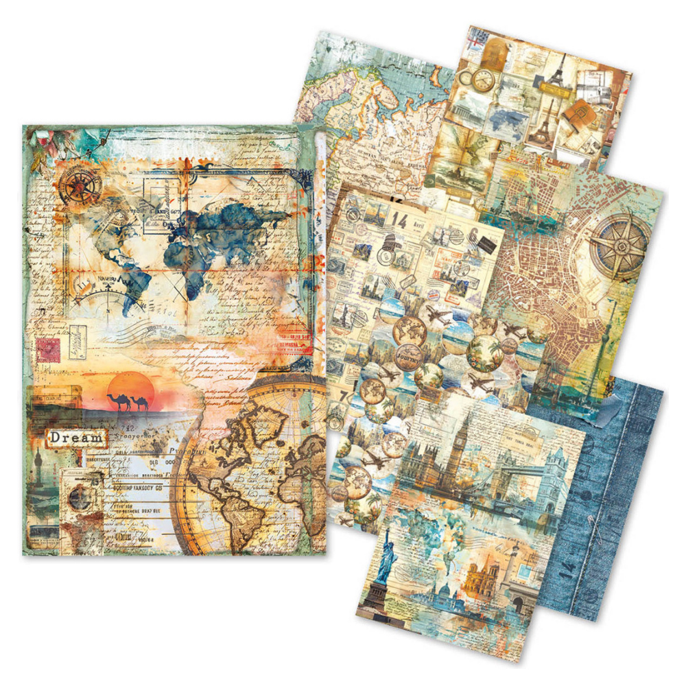 Wanderlust A5 Mixed 8pk Rice Paper