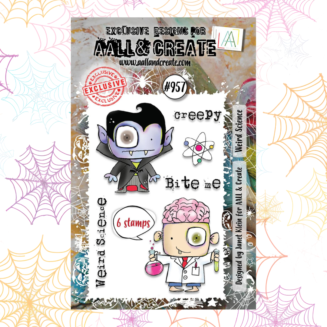 Weird Science A7 Clear Stamp Set No. 957 | Halloween