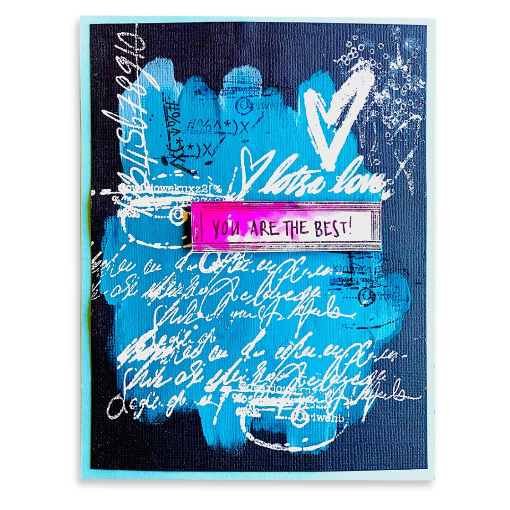 Writings A6 Cling Stamp Set No. 79 | Art by Marlene