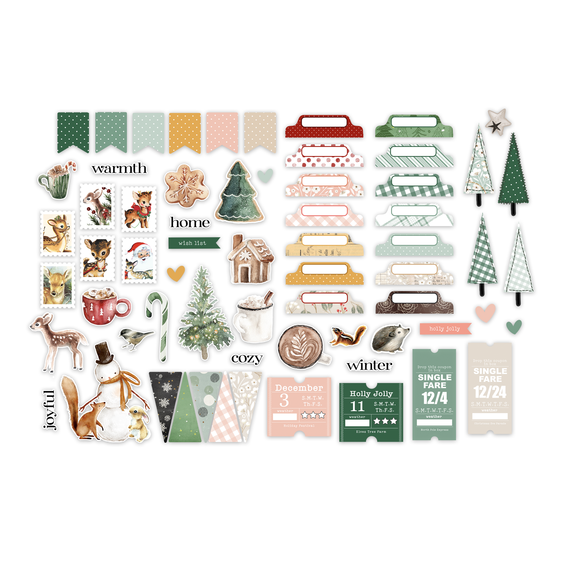 Joyful Christmas Mix Ephemera Pack | Comfort & Joy