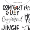 Jingle Christmas Word Title Ephemera | Comfort & Joy