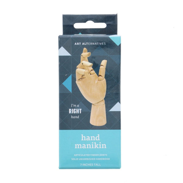 Articulated 7" Wooden Manikin Hand