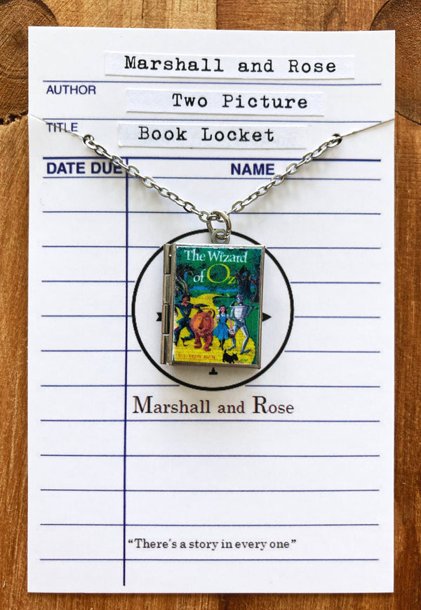 Wizard of Oz Book Locket Necklace