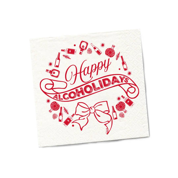 Happy Alcoholidays Cocktail Napkins