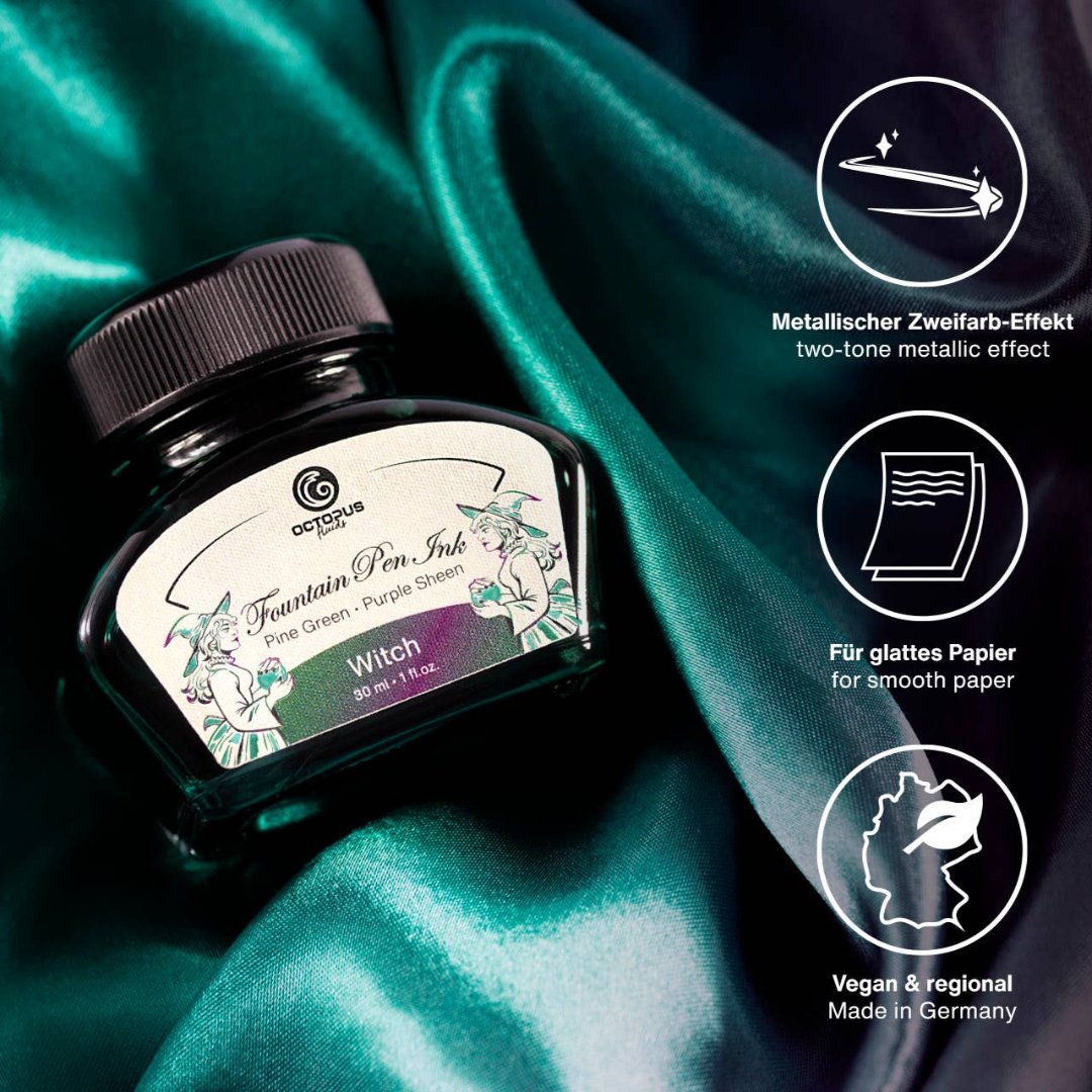 Witch Green Sheening Fountain Pen Ink