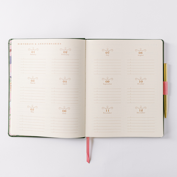 2025 Banner Agenda 17-Month Vegan Leather Bound Planner