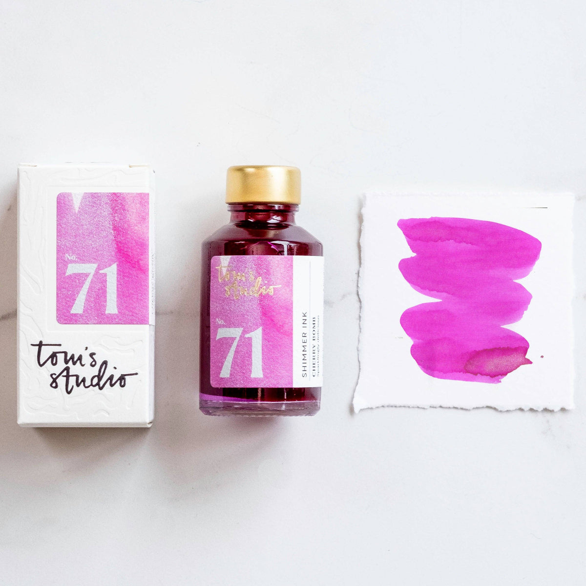 Cherry Bomb Shimmer Fountain Pen Ink | No. 71