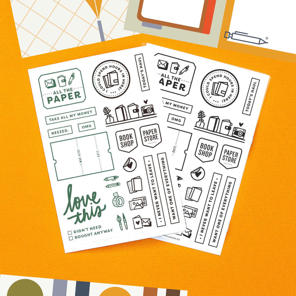 All the Paper 4x6 Clear Stamp Set {coming soon!}