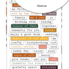 Colors of Fall Wordfetti Stickers | Ginger Snap