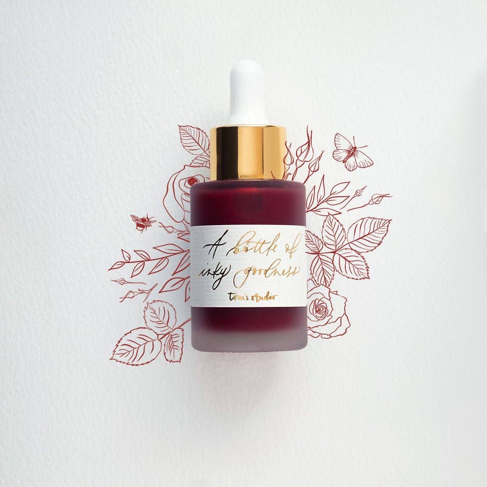 English Rose Calligraphy Ink