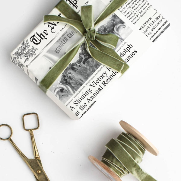 North Pole Times Newspaper | Holiday Gift Wrap + Activity Sheets