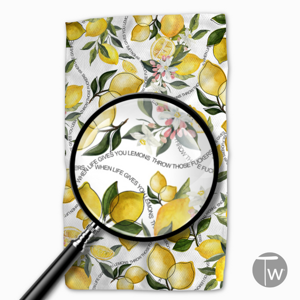 When Life Gives Lemons Tea Towel