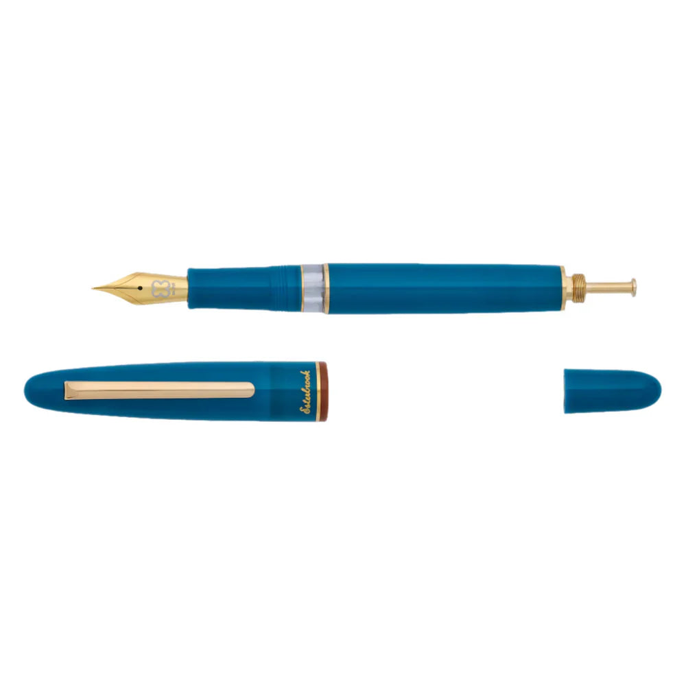 Funky Lake Estie Fountain Pen | Push Button Piston | Gold Trim