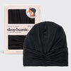 Black Sleep Beanie with Satin Lining