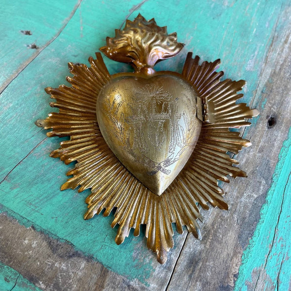 Flaming Sacred Heart Box