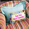 Next Tuesday Needlepoint Throw Pillow