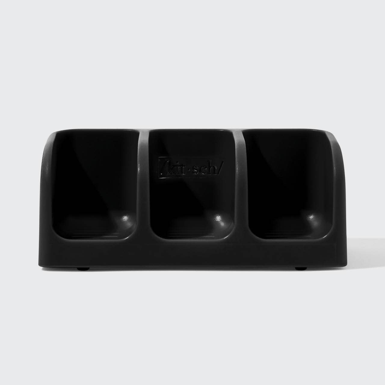 Black Self-Draining Soap Dish