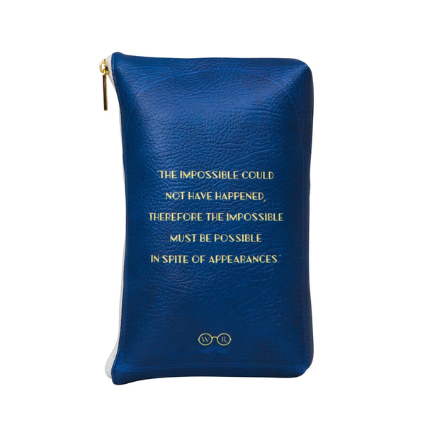 Murder on The Orient Express Blue Book Pouch Purse Clutch