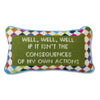 Well Well Well Needlepoint Throw Pillow {clearance}