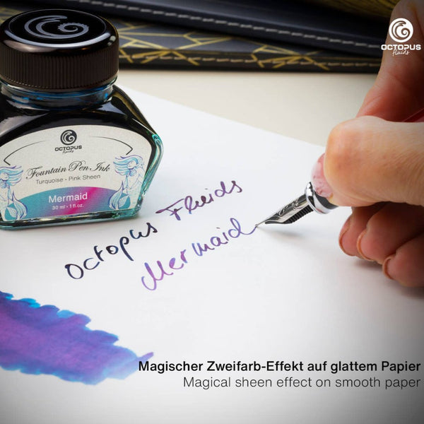 Mermaid Petrol Sheening Fountain Pen Ink