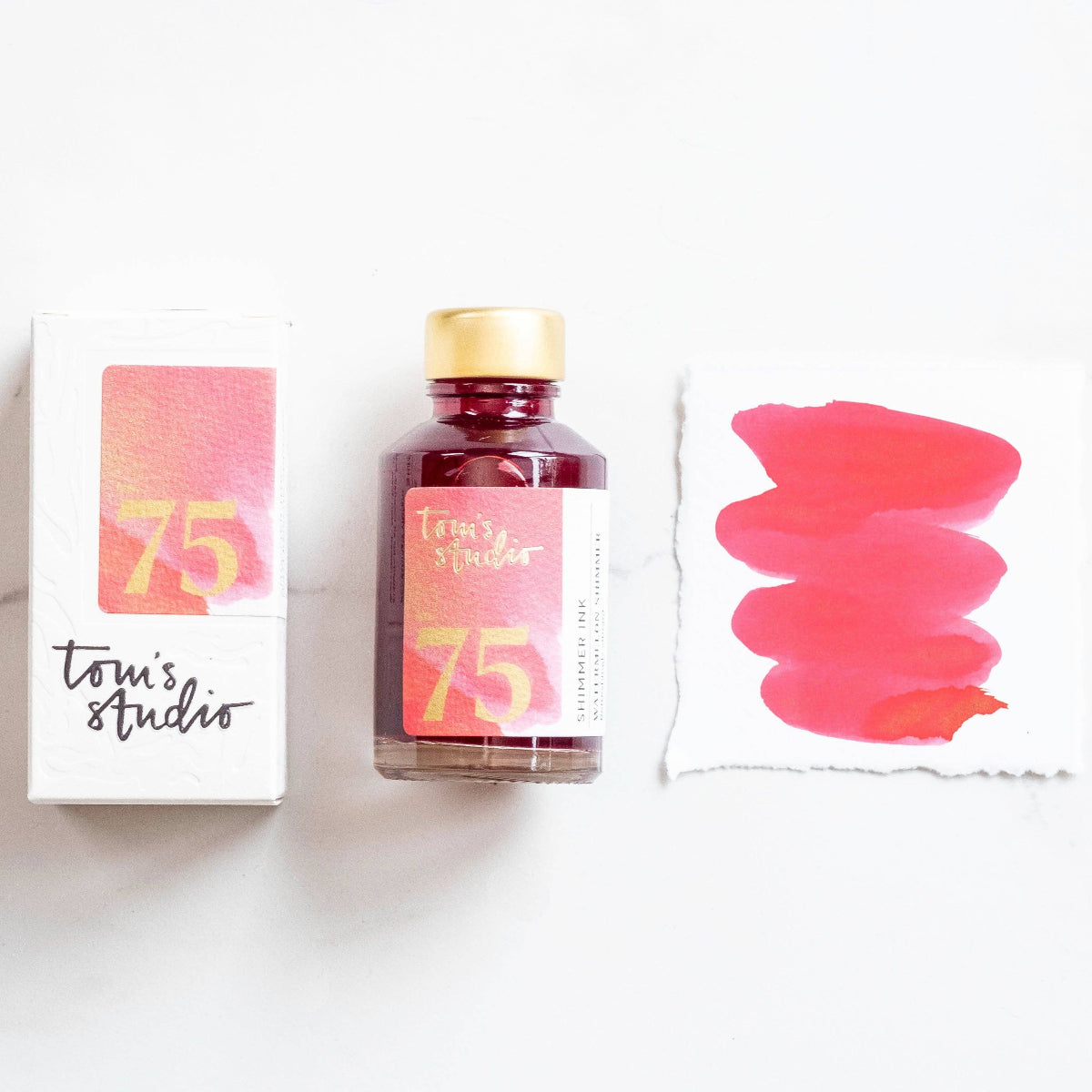 Watermelon Shimmer Fountain Pen Ink | No. 75