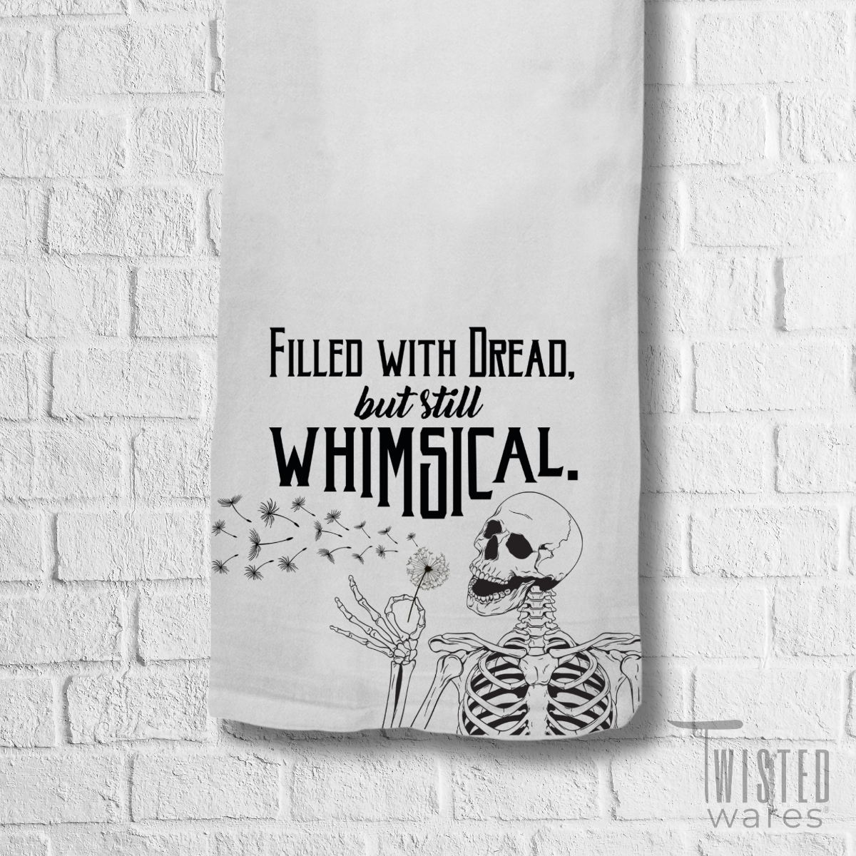 Filled With Dead {But Still Whimsical} Kitchen Tea Towel