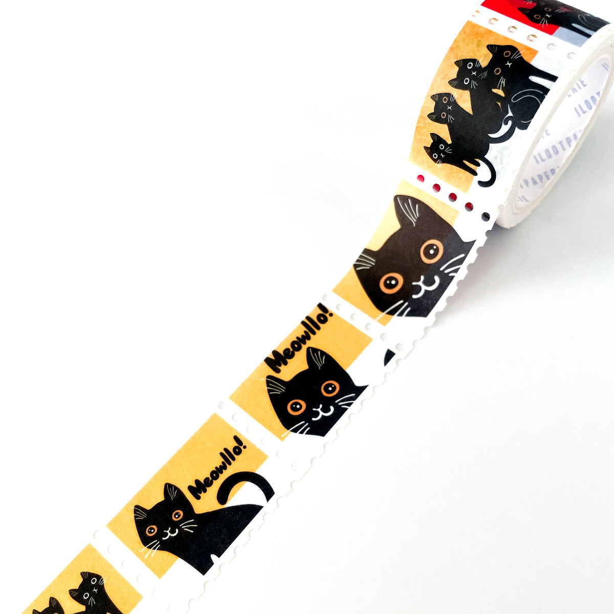 Moonlight Cats Meowllo Stamps Washi Tape