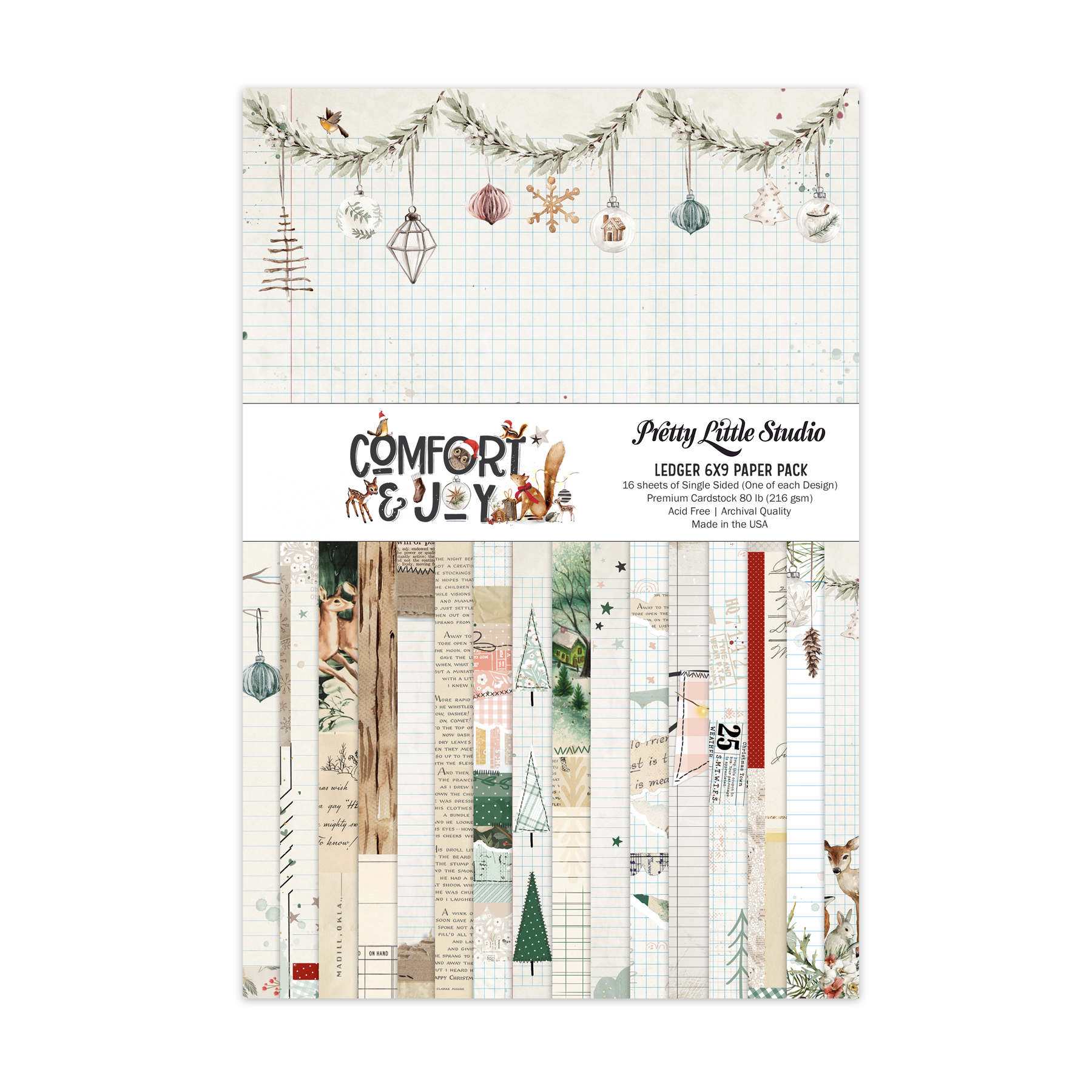 Comfort & Joy Ledger 6x9 Single-Sided Paper Pack