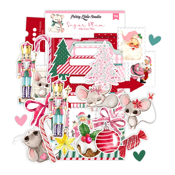 Sugar Plum Christmas Mix Ephemera Pack