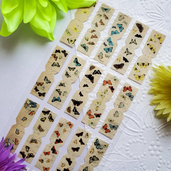 Butterfly Tabs Sticker Sheet