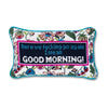 Good Morning Needlepoint Throw Pillow