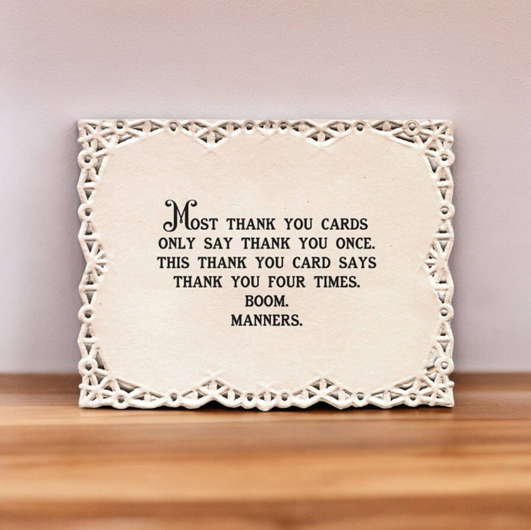 Boom! Manners. Thank You Card