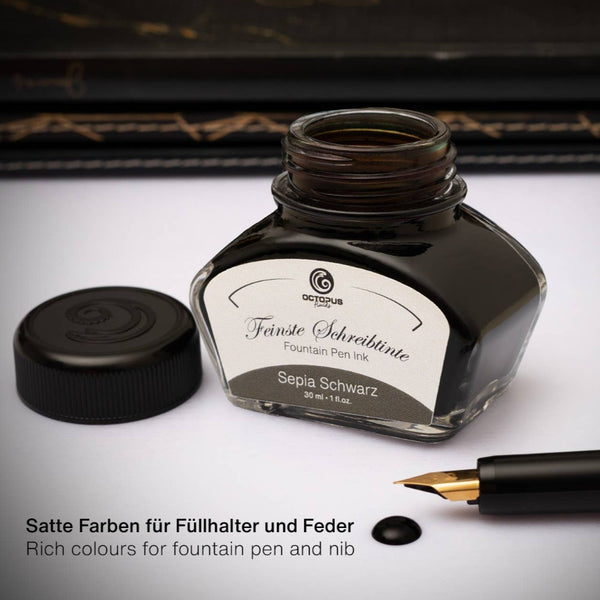 Sepia Schwarz Fountain Pen Ink