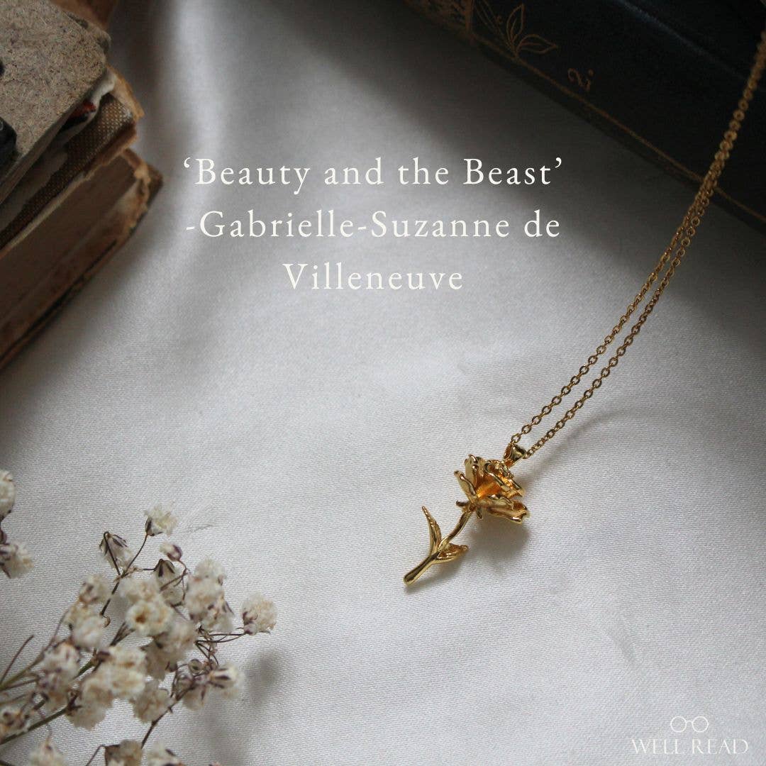 Beauty and the Beast Rose Pendant Necklace {coming soon}